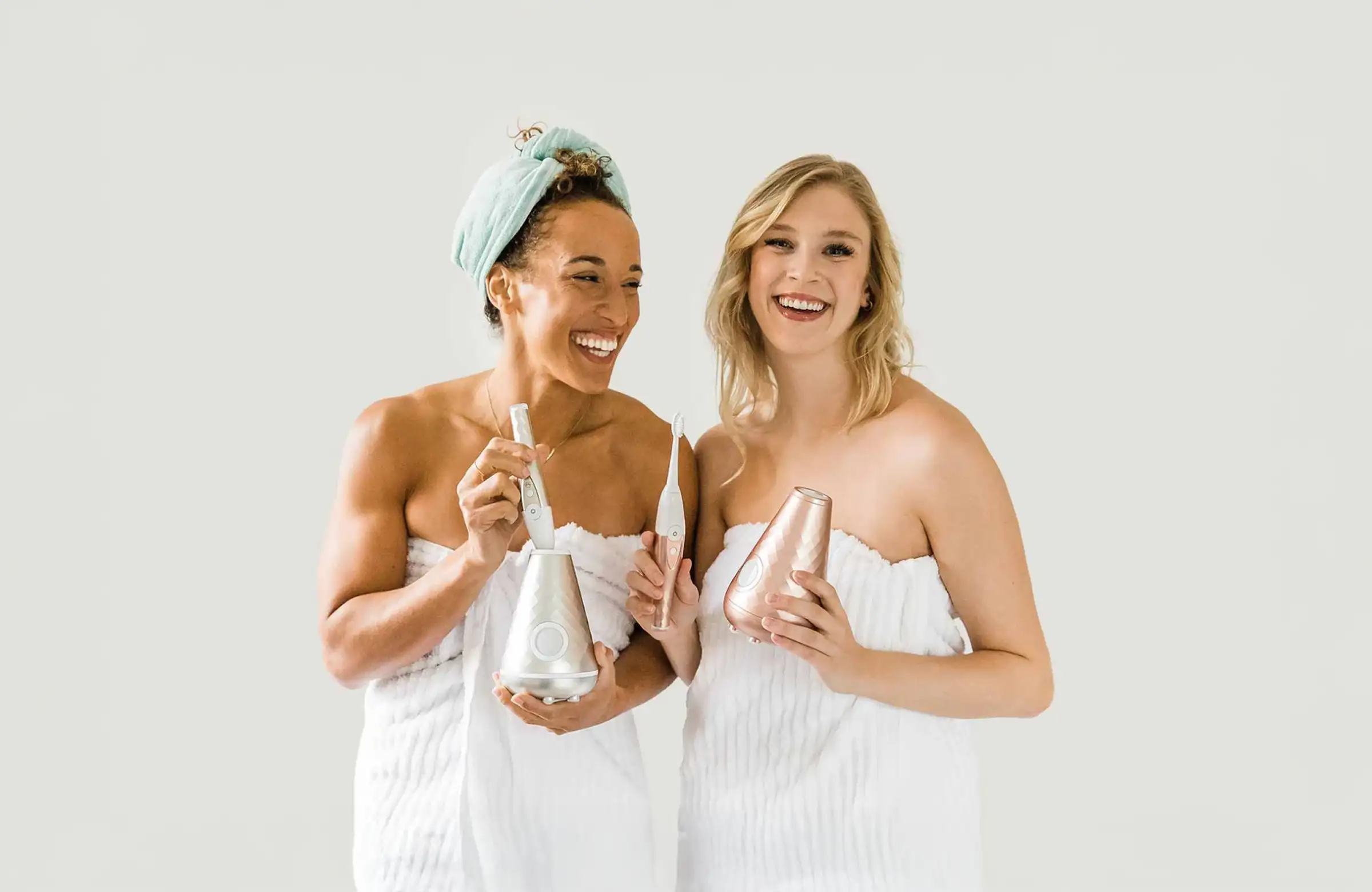 Connected beauty devices packed for delivery